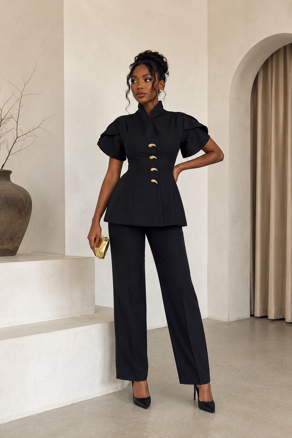 Midnight Elegance Tailored Set