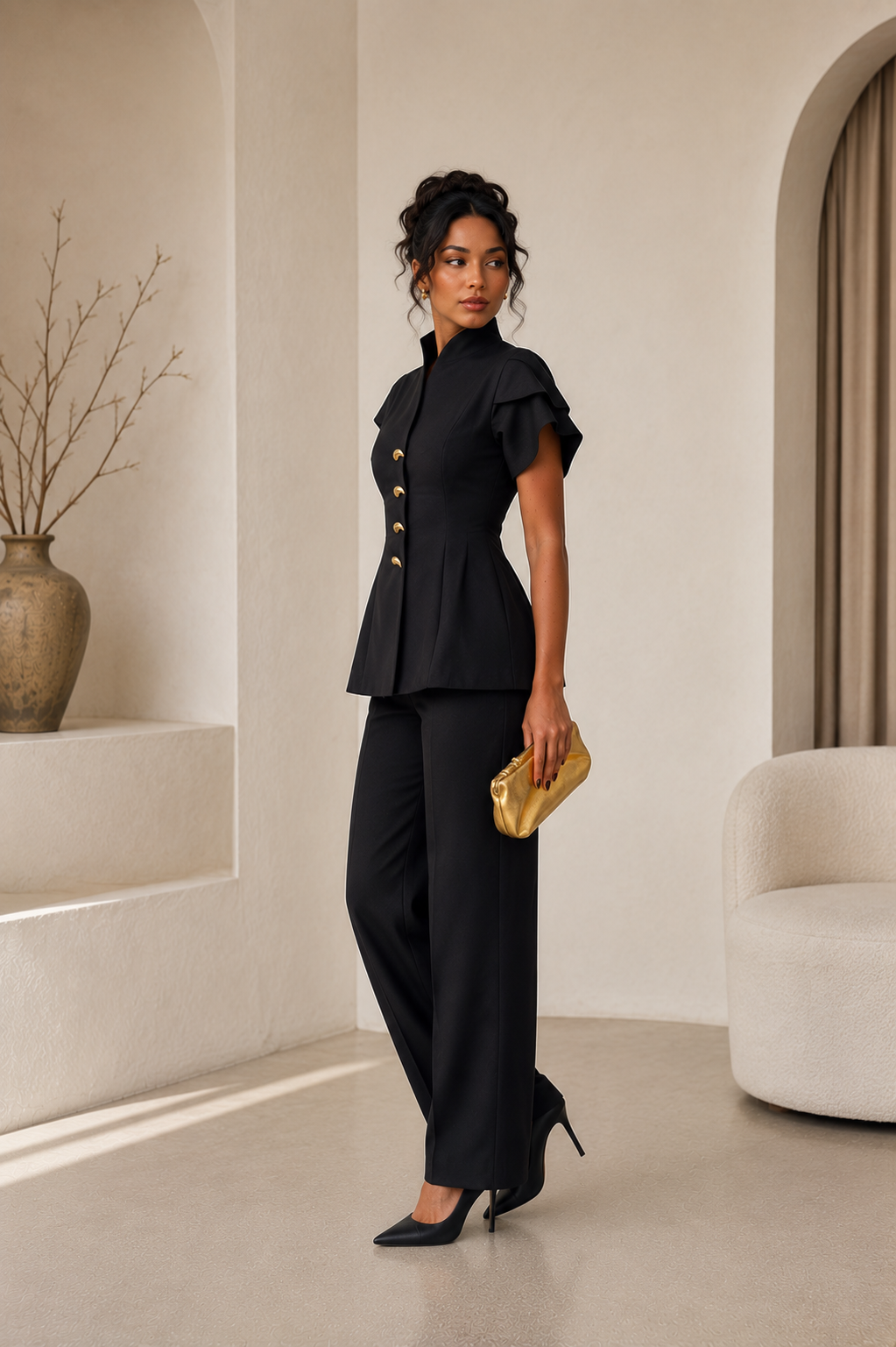 Midnight Elegance Tailored Set